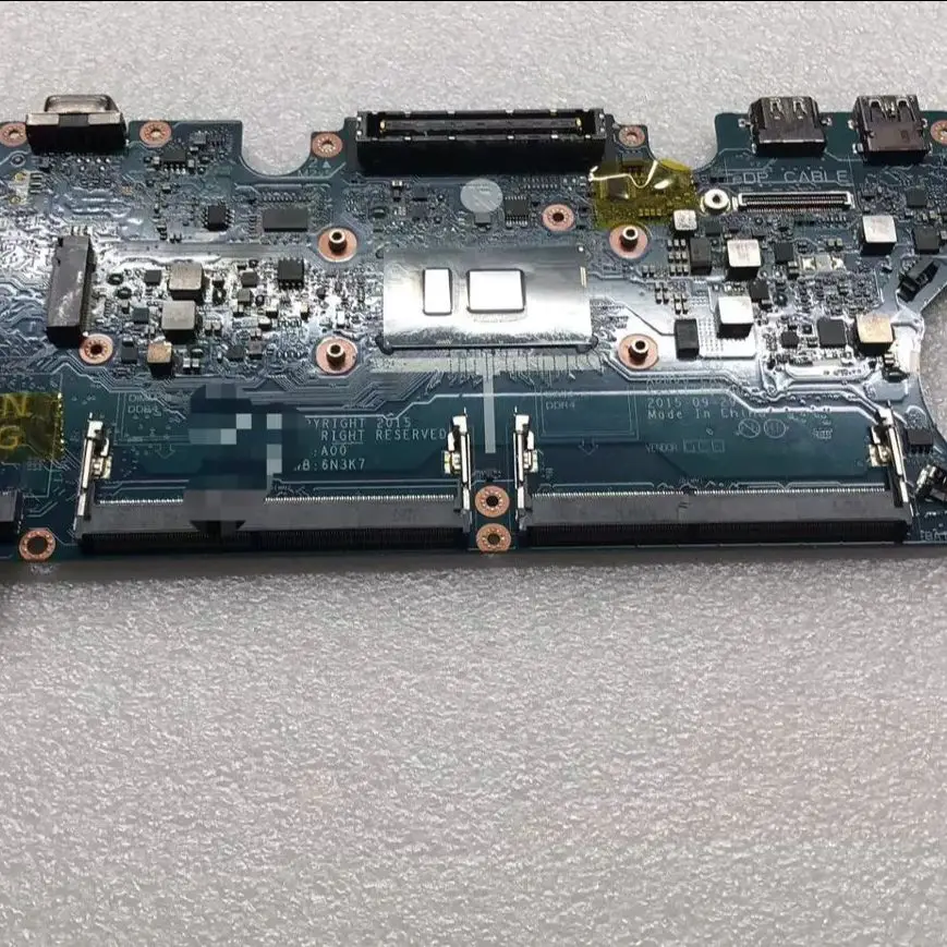 

Original For DELL E5270 Laptop motherboard With SR2F0 i5-6300u DDR4 CN-0DV5YH 0DV5YH DV5YH ADM60 LA-C621P 100% Tested Fast Ship