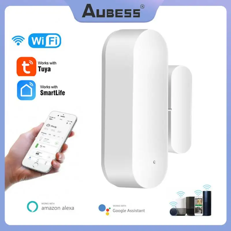

Tuya ZigBee Smart Window Door Gate Sensor Detector Smart Life Tuya App Smart Home Security Alarm System Works Whth Google Hoime