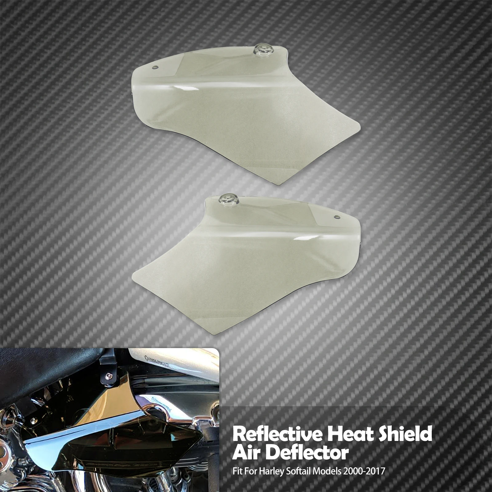 

Мотоциклетный воздушный дефлектор из АБС-пластика, светоотражающие седла, воздушный теплоотражатель для Harley Softail FLSTF FLSTN FLS Deluxe Fatboy Slim