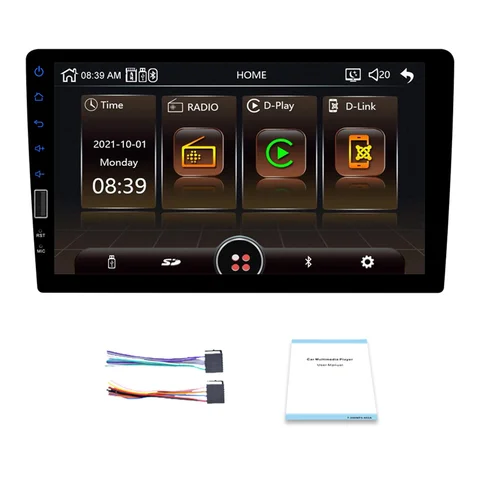 Автомагнитола 1 Din, мультимедийный плеер с сенсорным экраном, автомобильная стереосистема MP5, FM, Bluetooth, USB, камера, автомобильный 1 Din плеер 7120