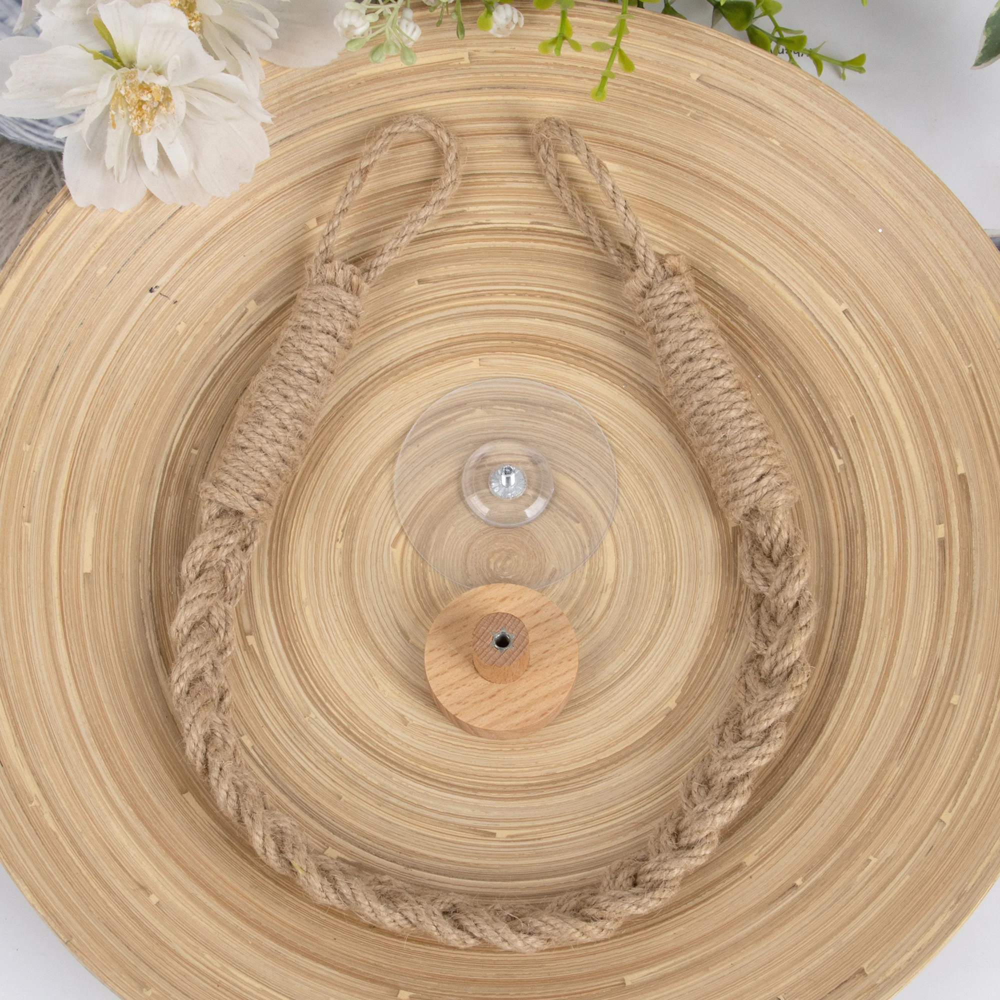 Держатель для бумажных полотенец без гвоздей плетеная веревка из конопляной