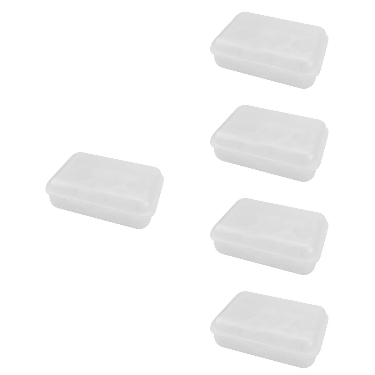 

5x Reusable Egg Container Refrigerator Egg Container Kitchen Egg Container Refrigerator Egg Box Clear Egg Tray