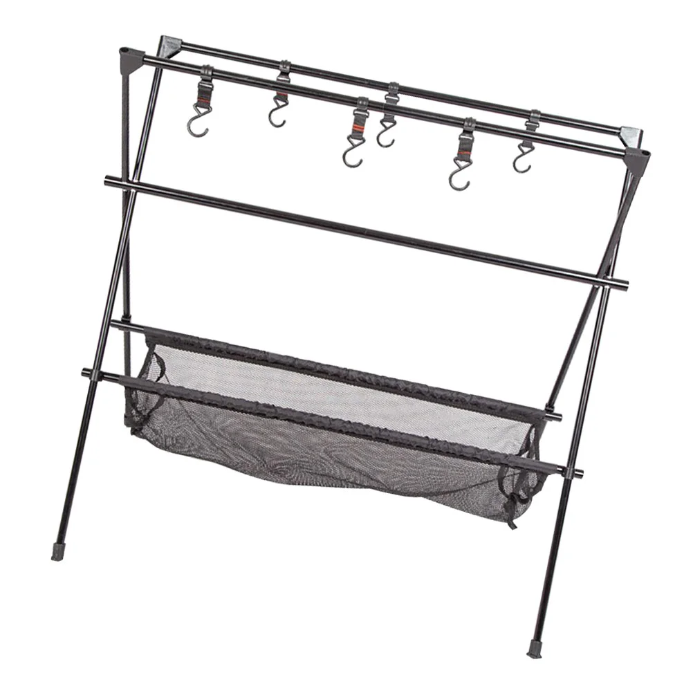 

1 Set Picnic Mesh Rack Camping Tools Hanging Rack Picnic Supplies Collapsible Camping Stand