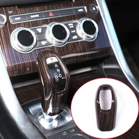 abs plastic center console gear shift head cover trim car accessory red ash wood for land rover range rover sport 2014 2018