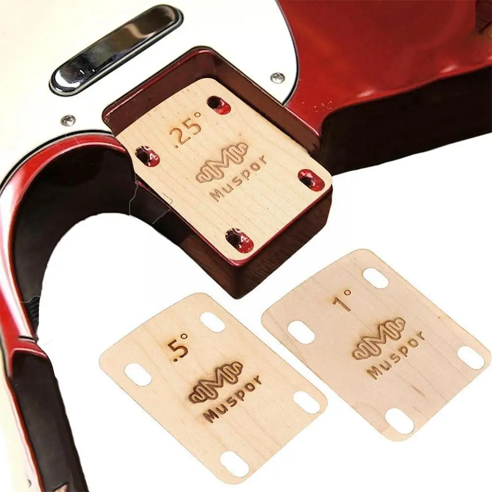 

Guitar Neck Shim 0.25 0.5 1 Degre Taper Wood Guitar Accessories Parts Guitar Bottom Neck Adjustment Gasket Shim Guitar Neck V4U7