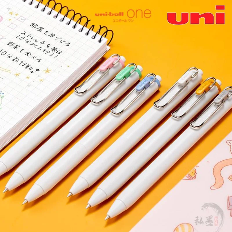 Гелевая ручка Uni-Ball One черные экзаменационные ручки Mitsubishi быстросохнущие офисные