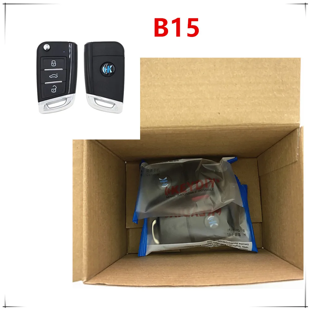 2 шт. KEYDIY B Series B15 Универсальный дистанционный ключ в стиле KD MQB — 3 кнопки для KD900 +