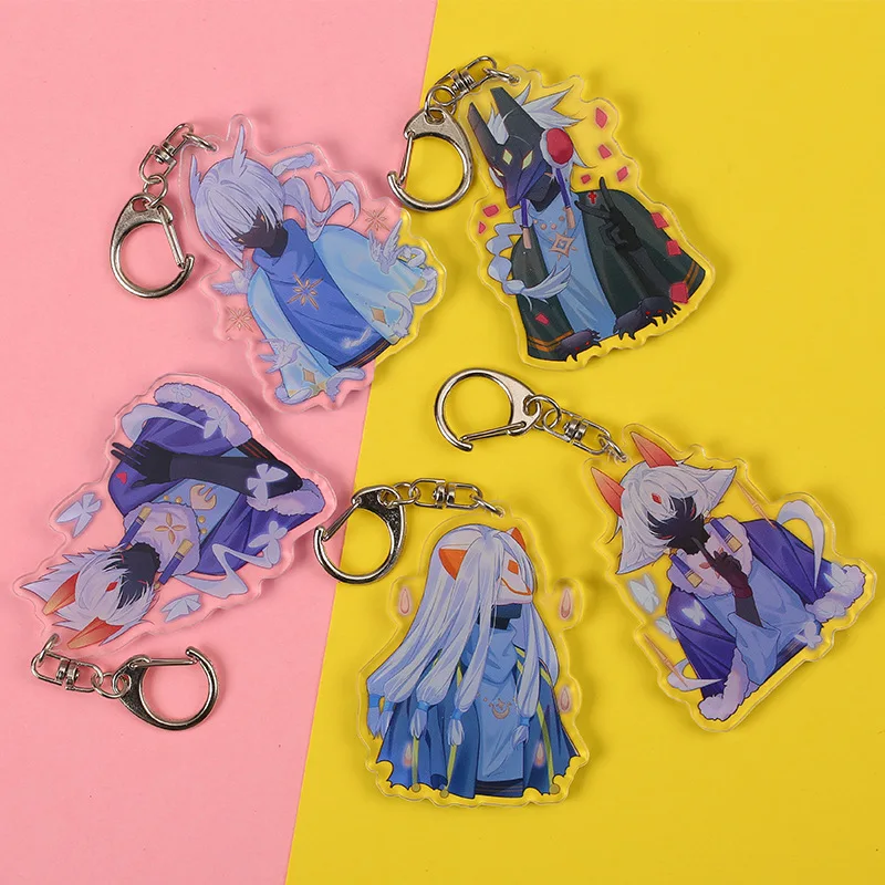 

Anime Keychain Figur Sky Children of Light Woman Key Chain Acrylic Game Figure Man Kids Owl Lamel Key Ring Gift China Chaveiro