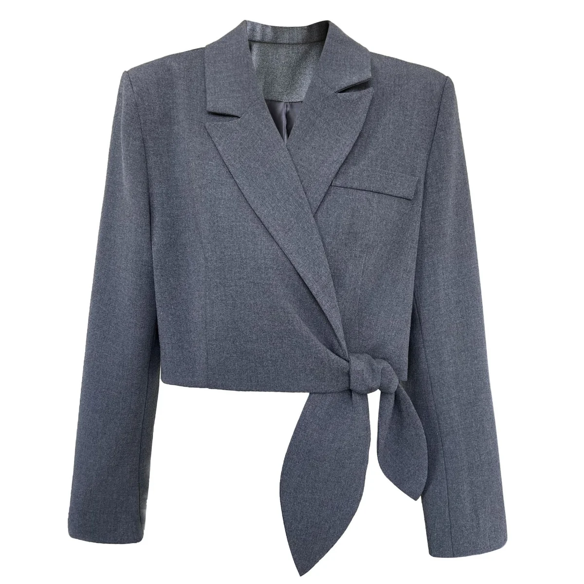 High-end Luxury Designers Women Clothing Long Sleeve Bandage Blazer Short Jacket Spring Autumn Korean Fashion Coat Office Ladies