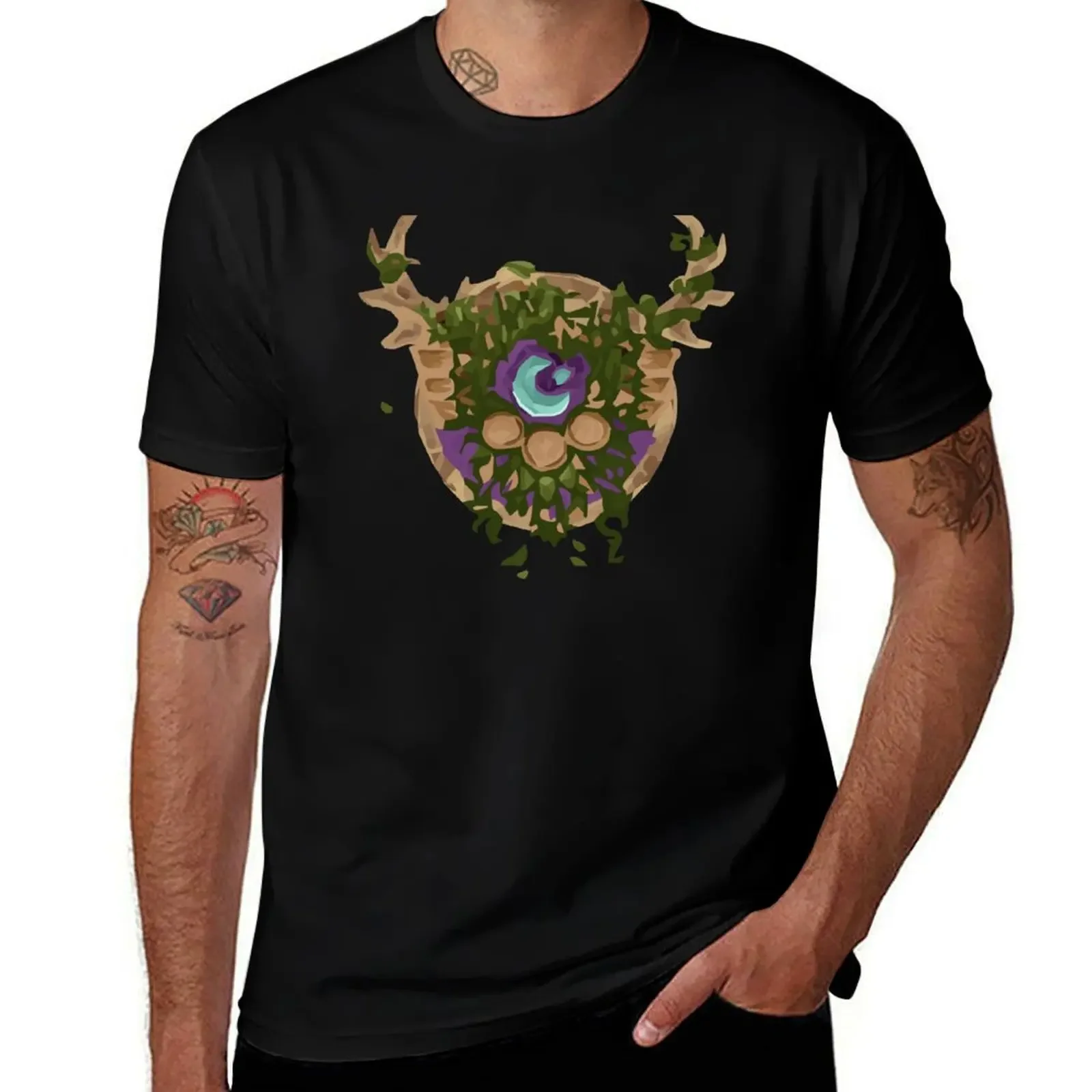 WoW Druid Low Poly футболка мужская аниме футбольная корейская модная одежда для мужчин