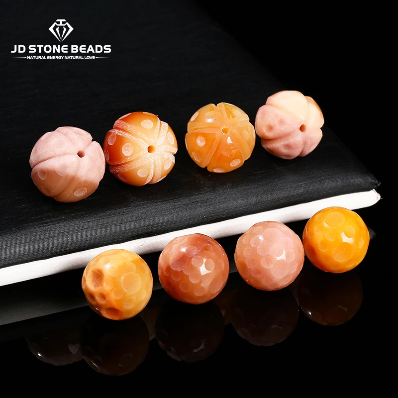 1 шт. натуральный бирманский желтый нефрит резные метеоритные бусины с