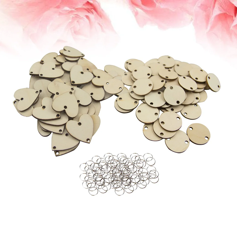 

200pcs Slices Unfinished Pieces Gift Birthday Calendar Round Slices for Crafts