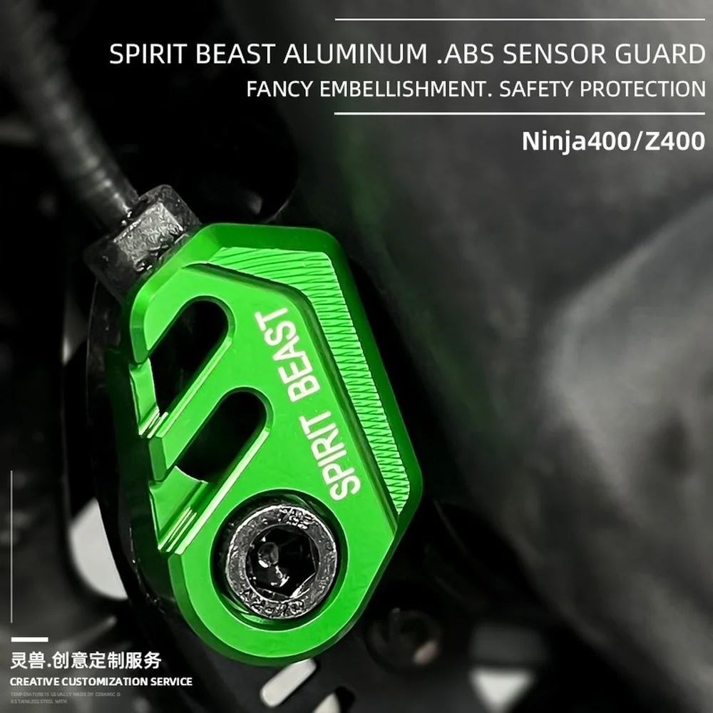 

Motorcycle ABS Sensor Front and Rear Wheel Brake ABS Sensor Cover Protector Accessories for Kawasaki Ninja 400 Z400