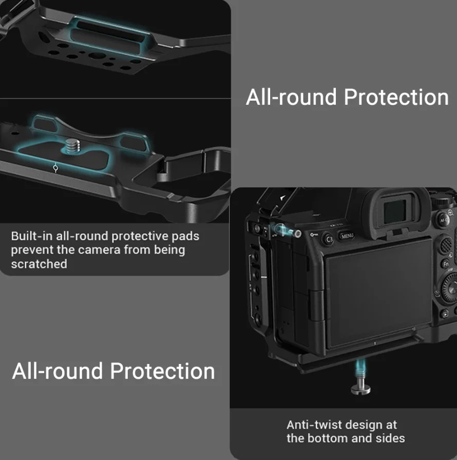 Клетка SmallRig полноразмерная для DSLR-камер Sony Alpha a7iv A7 IV / 7S III базовая пластина с
