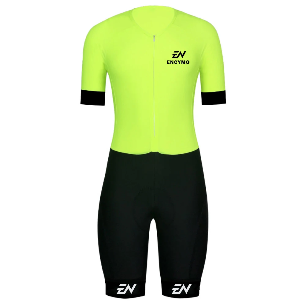 

【NEW】ENCYMO Style Trisuit Outdoor Sportswear Triathlon Race Suit Cycling Skinsuit Pro Team Jumpsuit Triatlon Hombre