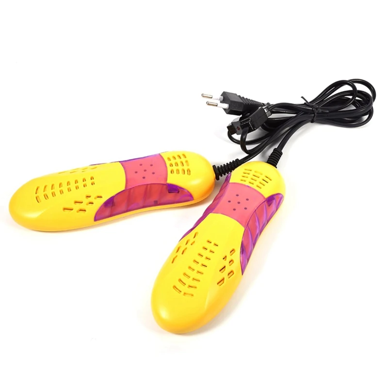 Race Car Shape Shoe Dryer Foot Protector Boot Odor Deodorant Dehumidify Device With Voilet Light Heater 18W (B) EU Plug