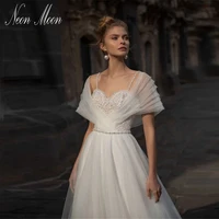 elegant a line wedding dresses 2022 for women spaghetti straps bride dress strapless backless sexy bridal gown vestido de novia