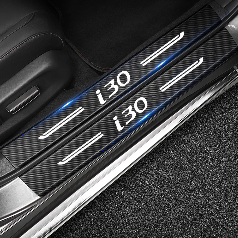 

5 шт. защитные наклейки на пороги автомобиля для Hyundai I30 2013 2014 2015 2016 2017 2018 2019 2020 2021 защитная пластина на бампер заднего багажника