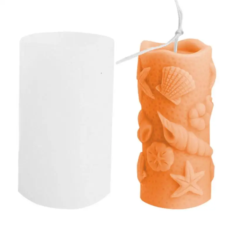 

Cylindrical Candle Mold Non-stick Embossed Cylinder Resin Moulds For Candles Resin Molds Silicone Kit Cylindrical Candles Epoxy