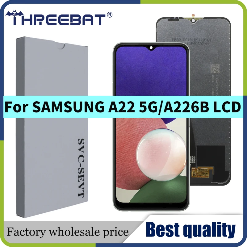 Высококачественный Дисплей 6 дюйма для Samsung A22 5G A226BR ЖК-дисплей с сенсорным