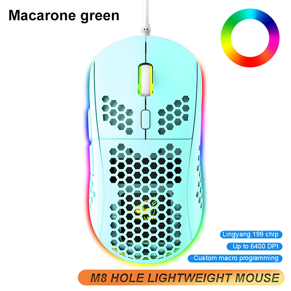 

USB-мышь игровая аккумуляторная, 2,4 ГГц, RGB светильник
