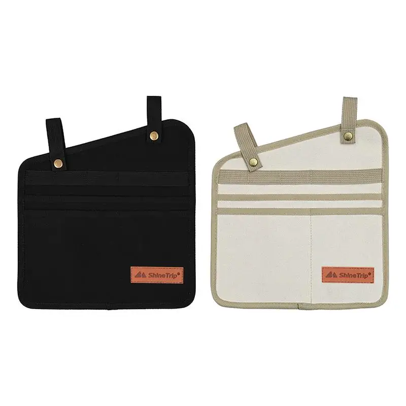 

Wheelchair Side Storage Bag Tableware Big Pocket Hangings Bag Bedside Caddy Hangings Multi-purpose Canvas Pouch Bag For Fishing