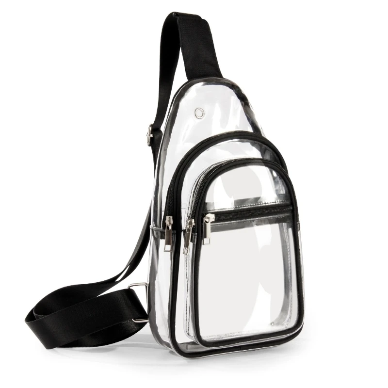

Модные прозрачные нагрудные сумки для мужчин, поясная сумка из ПВХ, дорожная сумка через плечо