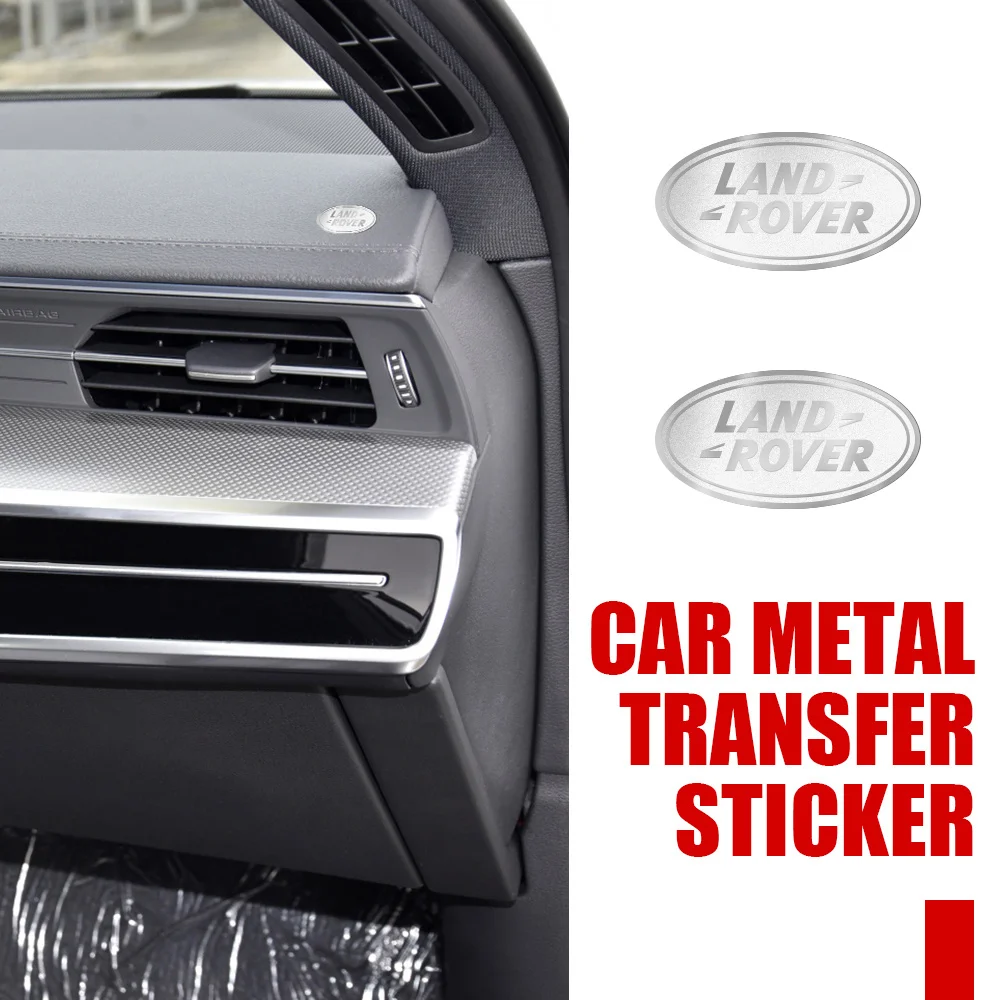 

10pcs 3D Car Styling Interior Nickel Stickers Badges Auto Decoration For LandRover Utogiography Supercharged Discovery Velar SVR
