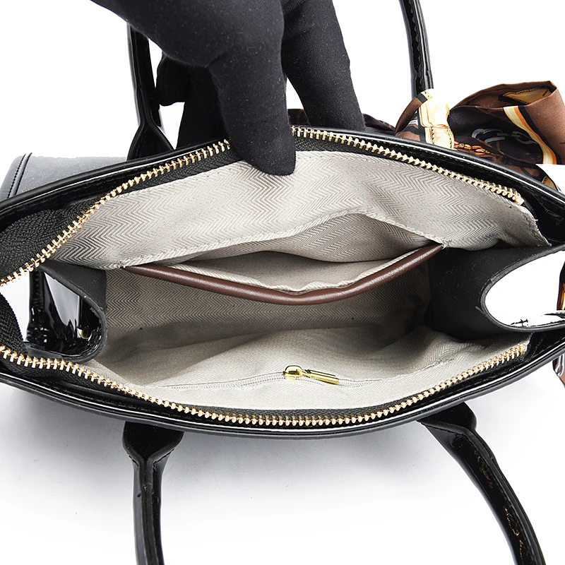 Fashion Flower Pattern Handbag Women Elegant Scarves Shoulder Bags Designer High Quality Leather Crossbody Bags Ladies Tote