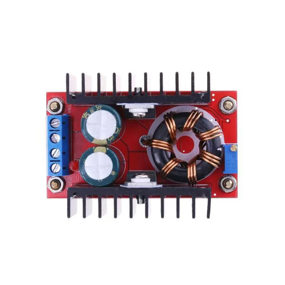 

Voltage Adjustable Charger Board 150W High Power Non-isolation Boost Converter DC-DC 10-32V To 12-35V Step Up Power Supply Board