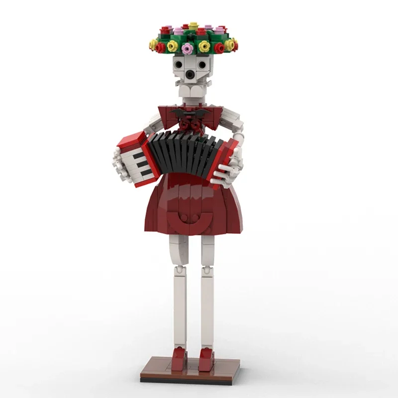 MOC Строительные блоки Скелет Музыкальная Фигурки