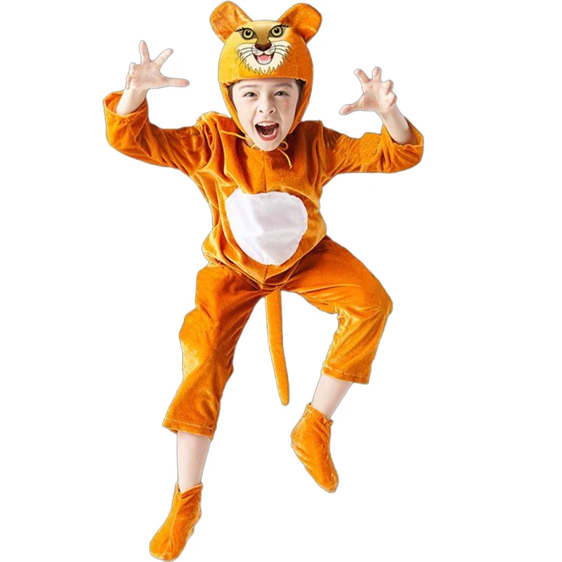 Костюм золотого льва для маленьких мальчиков детский костюм короля девочек