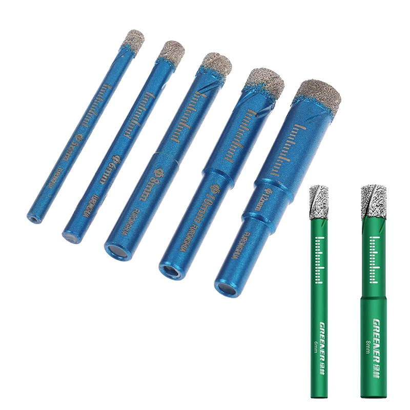 

Brazed Dry Tile Drill Bit Hex Handle Drill Bits Dry Hole Opener For Granite Vitrified Brick Marble Ceramic Glass Tool