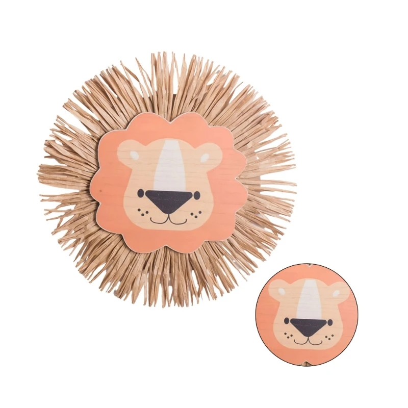 Ручные работы мультяшные львы подвески украшения хлопковая нить плетение головы