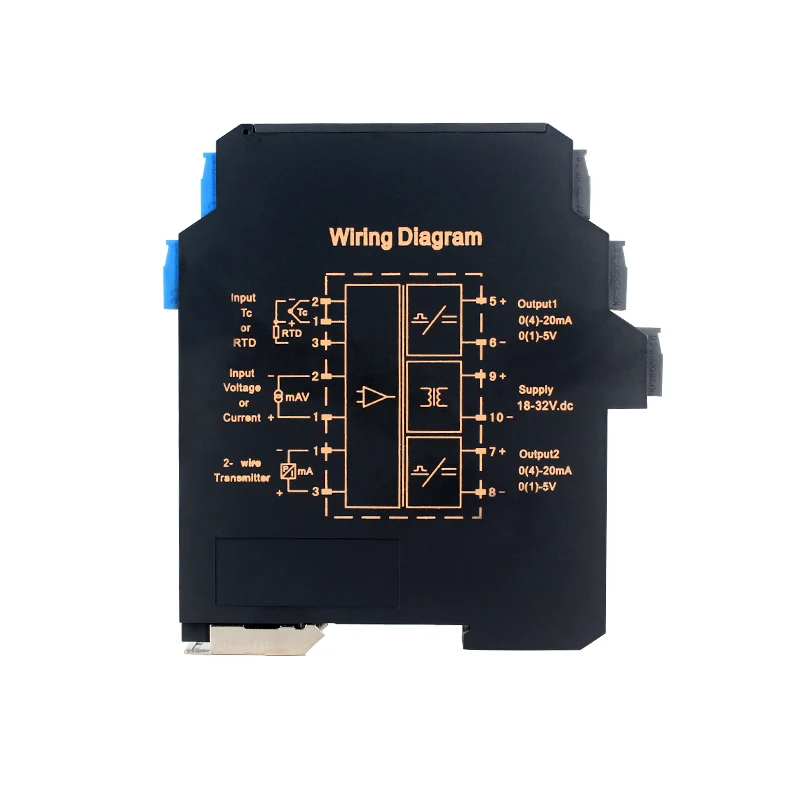 

DC24V Ultrathin DC Analog Signal Isolator 1 In 1 Out 1 In 2 Out 0-10V 4-20mA 0-5V Isolation Sensors Current Voltage Transmitter