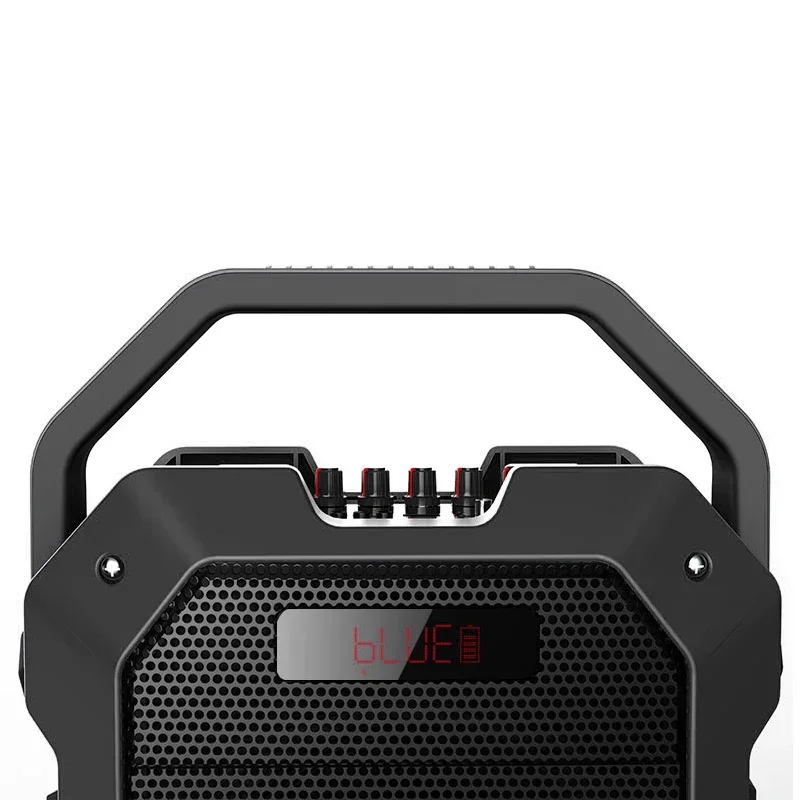 Фото ДЛЯ портативного мощного динамика для караоке 80 Вт, Bluetooth-динамик с ручным микрофоном, уличный беспроводной комплект динамиков №4