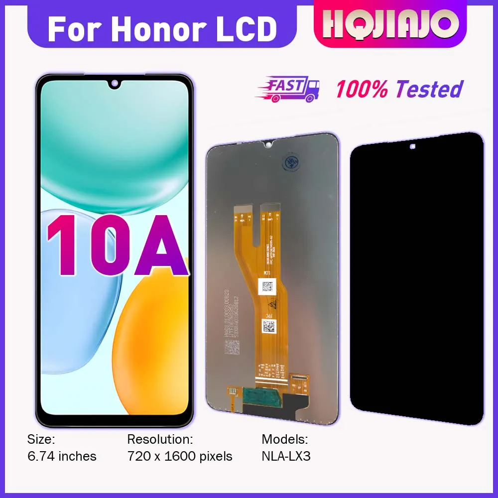 Фото 6,74-дюймовый ЖК-дисплей с сенсорным экраном и дигитайзером для Honor Play10A 4G NLA-LX3, качественная запасная часть для ремонта, сборка play10a №1