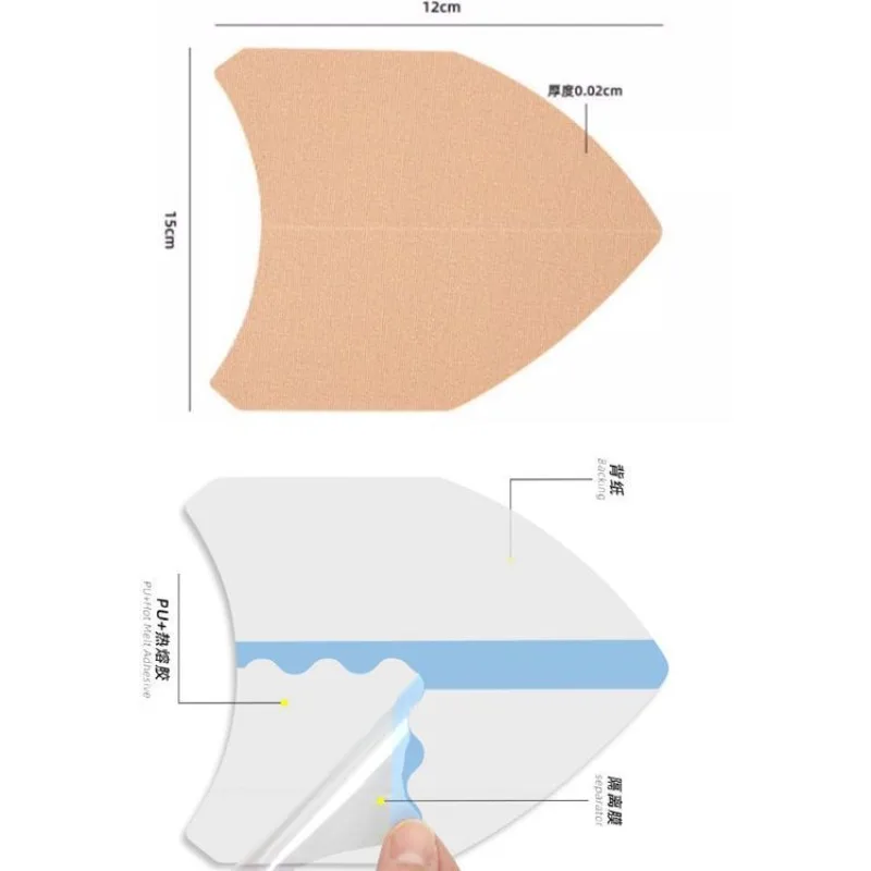 Прозрачные многоразовые наклейки-пластыри для внутренней стороны бедер от пота и натирания, летние, невидимые, с эффектом снятия давления, для сухости кожи (art.: 3920d9ae9cbec) - 3920d9ae9cbec