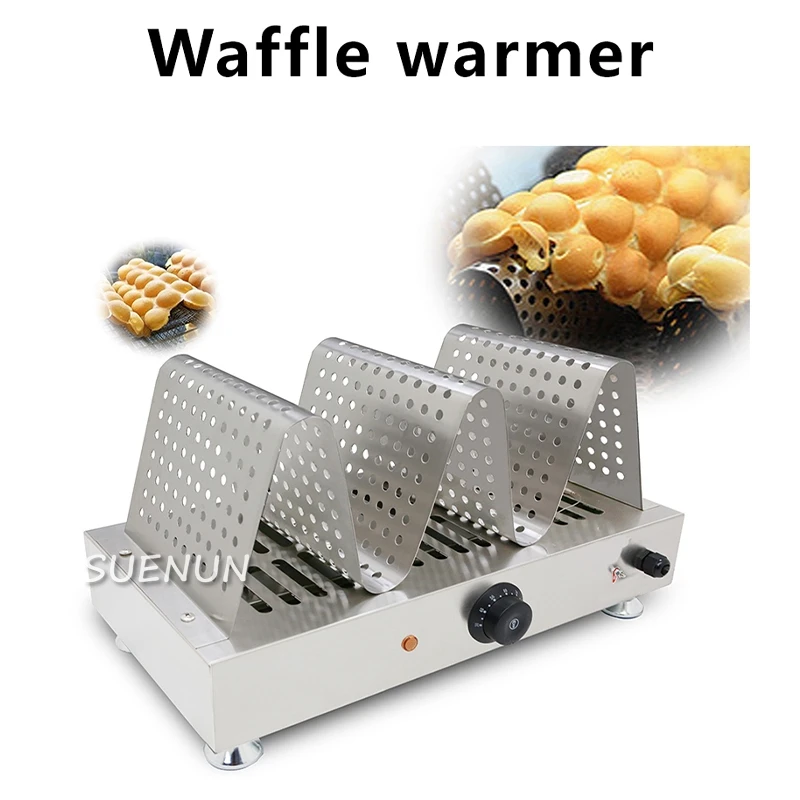 

Stainless Steel Commercial Waffle Cake Warmer Household Electric Egg Waffle Warming machine preserve heat showcase