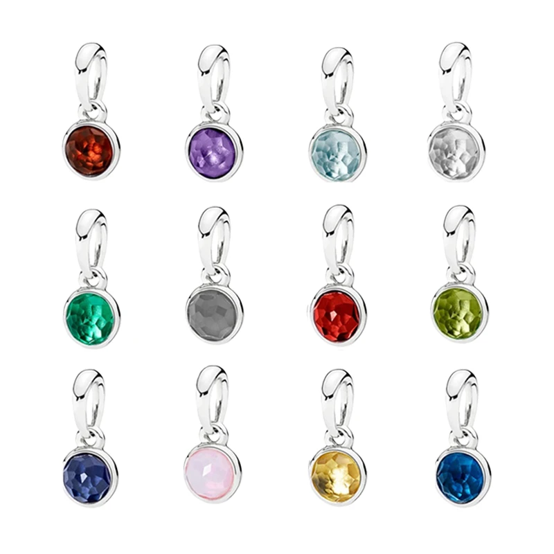 925 серебряные подвески цветок купол гранат аметист кристаллы лунный камень рубин