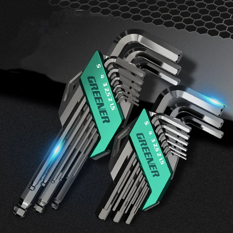 Двухсторонний шестигранный ключ Набор торцевых ключей плоский шарик