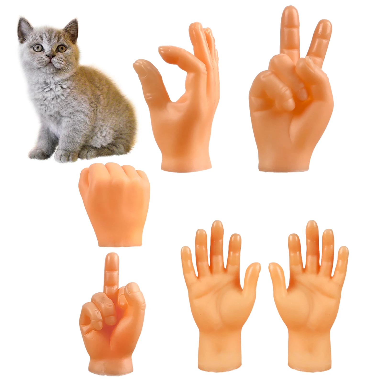 

Мультяшный Забавный набор для пальцев, креативные игрушки для пальцев, игрушки вокруг маленькой руки, модель для Хэллоуина, Подарочные игру...