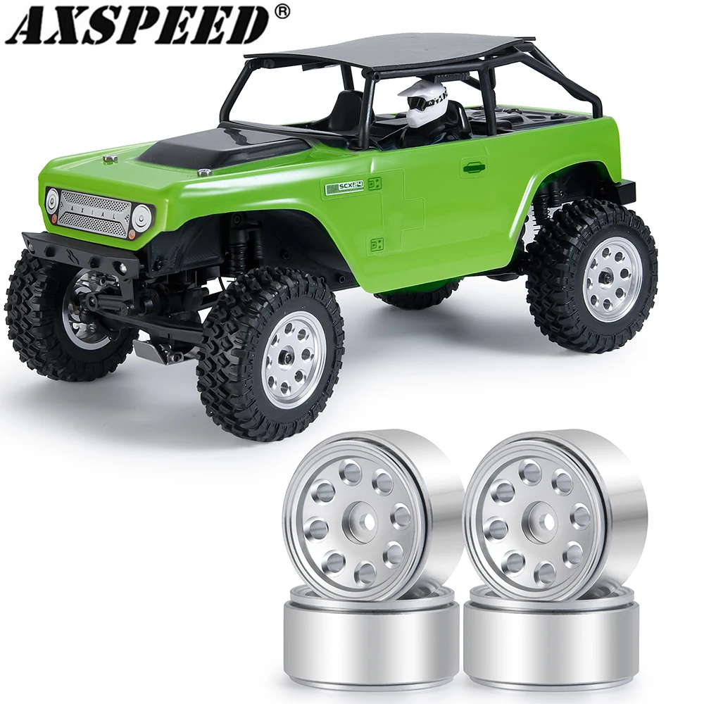 

AXSPEED 4 шт. 1,0 дюйма колесная втулка CNC Металлические колесные диски Beadlock для 1:24 Axial SCX24 90081 AXI00001 AXI00002 Радиоуправляемый гусеничный автомобиль