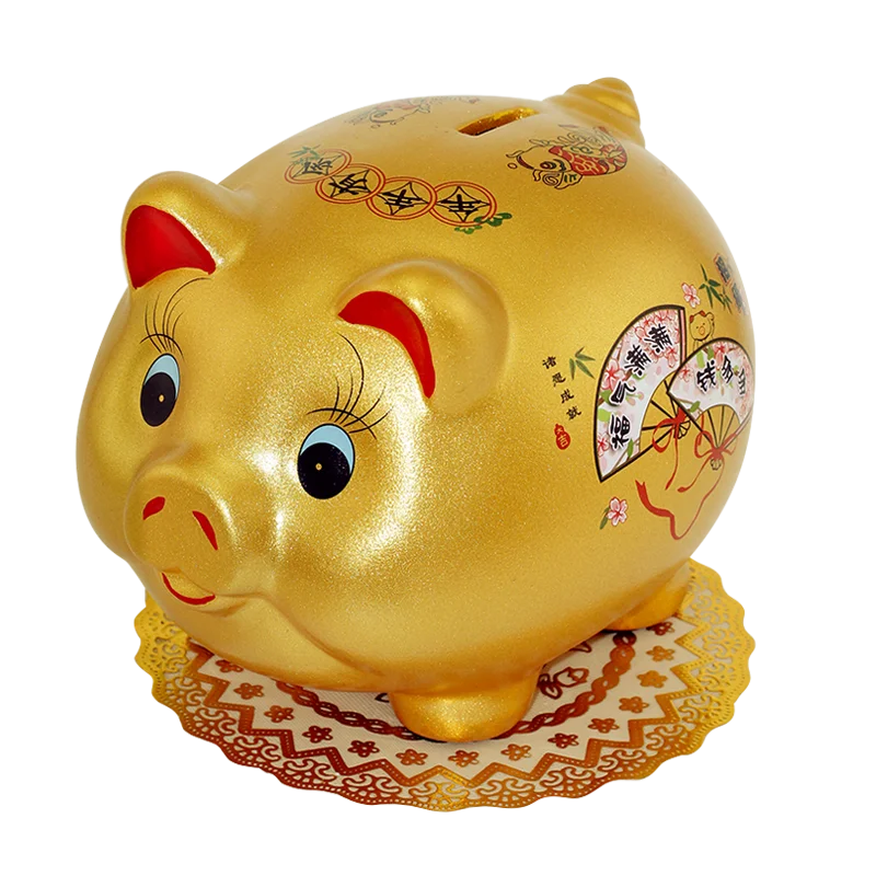 

Ceramic Pig Piggy Bank Adults Children Toy High Capacity Ornament Secret Coin Money Box Papper Money Cartoon tirelire Home Decor