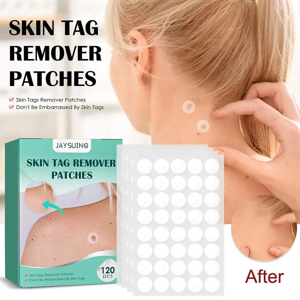 

120Pcs Wart Remover Patch Facial Acne Pimple Patches Skin Tag Mole Sticker Skin Repair Antibacterial Foot Corn Pain Relief Plast