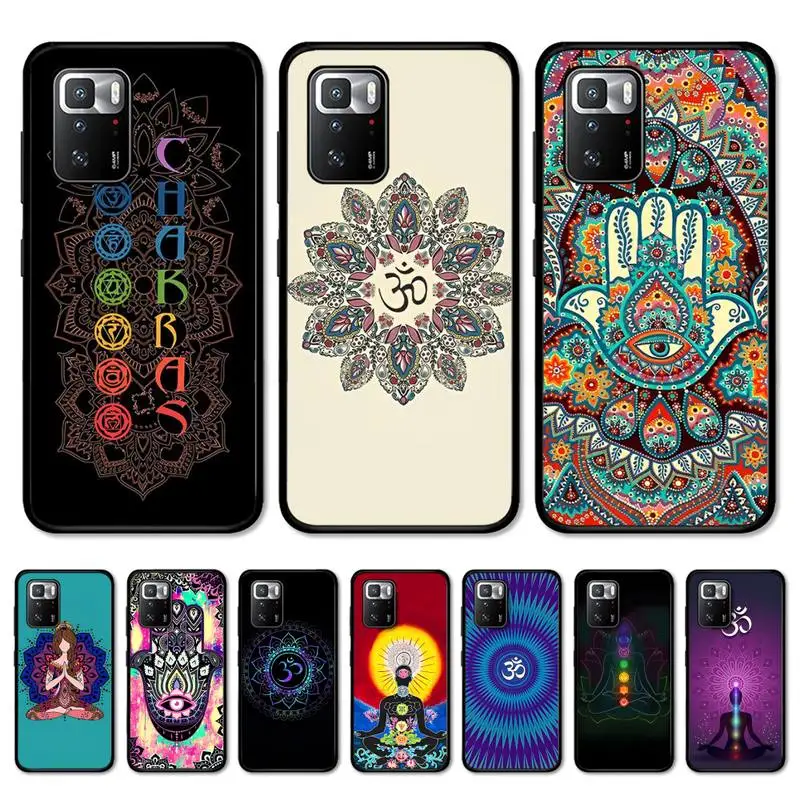 

Mandala Chakra Yoga Phone Case for Redmi Note 8 7 9 4 6 pro max T X 5A 3 10 lite pro