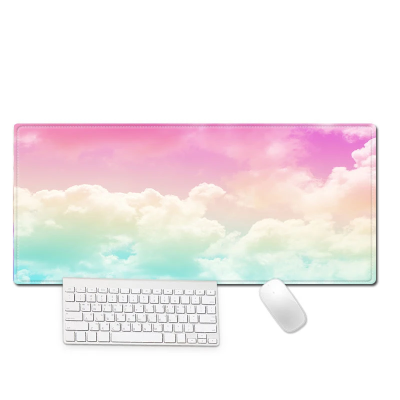 

Colourful Cloud Mouse Pad Gaming XL Home Mousepad XXL Desk Mats Office Anti Slip Natural Rubber Computer Table Mat Mice Pad