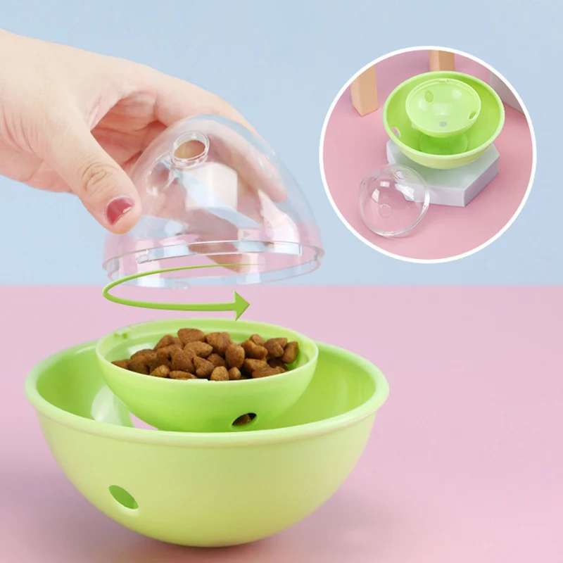 Кормушка для домашних животных Интерактивная кормушка с утечкой пищи кошек и