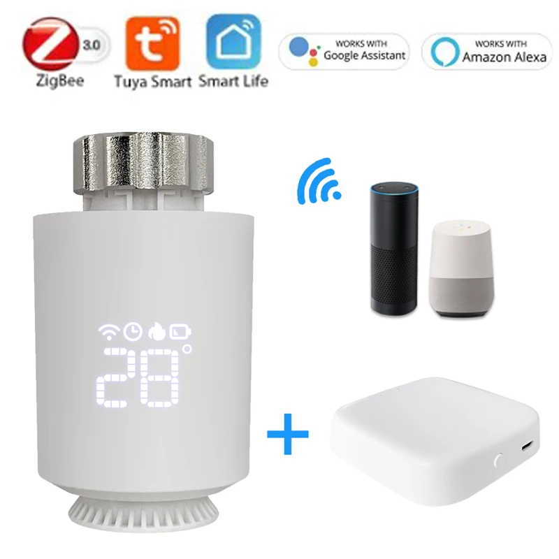 

Термостат Tuya Smart ZigBee, привод радиатора, работает с Alexa Google Home