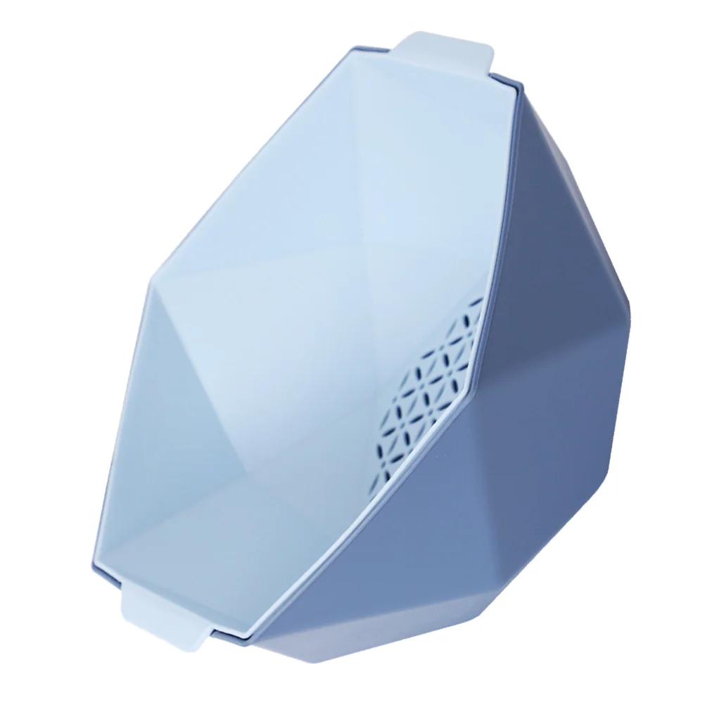 

Hexagonal Shape Kitchen Double-layer Washing Basket Wash Double-layer Basket